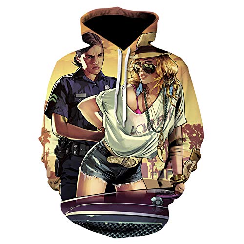 LiusuZhegFc Hombres Mujer S Aikooki Sudaderas con Capucha 3D Streetwear Hombres / Mujeres Juego De Moda GTA 5 Battlegrounds GTA 5 Sudaderas Y Sudaderas con Estampado 3D para Hombres-We-538_L