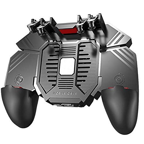 LIUXING Control de Juego Banco de Potencia Radiador Seis manija Dedo PUGB Gamepad Juego de Entretenimiento con el Ventilador (Color : A, tamaño : Un tamaño)