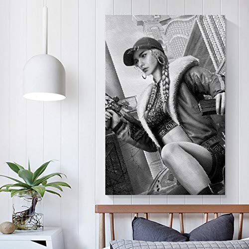 LKJIU PUBG New Skins - Póster decorativo de lienzo para pared de salón o dormitorio, 50 x 75 cm