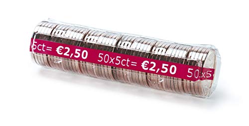 LMIXTC - Juego de 400 estuches de moneda euro (8 paquetes de 50 estuchas)