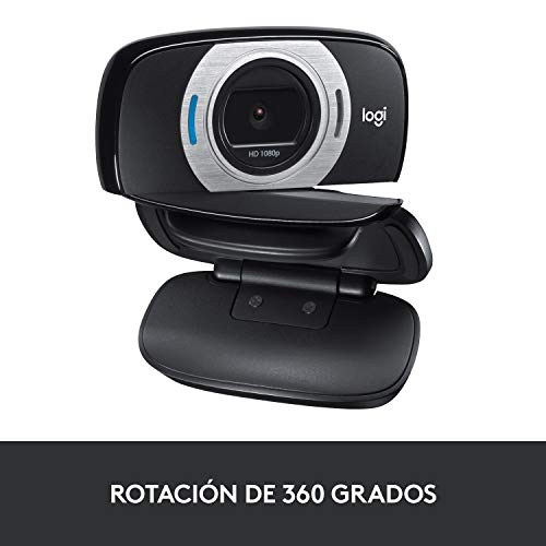Logitech C615 Webcam Portátil, Full HD 1080p/30ims, Video-Llamadas en Pantalla Panorámica, Plegable, Corrección HD, Enfoque Automático, PC/Mac/Portátil/Macbook/Tablet