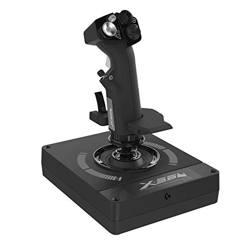 Logitech G X56 Hotas RGB Controlador de juego de simulación espacial/de vuelo, Negro (Reacondicionado)