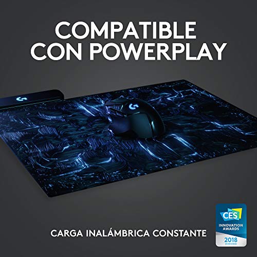 Logitech G502 LIGHTSPEED Ratón Gaming Inalámbrico, Captor HERO 25K, 25,600 DPI, RGB, Peso Reducido, 11 Botones Programables, Batería Larga Duración, POWERPLAY-compatibile, PC, Negro