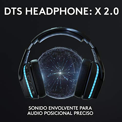 Logitech G635 Auriculares Gaming RGB con Cable, Sonido 7.1 Surround, DTS Headphone:X 2.0, Transductores 50mm Pro-G, USB/3.5mm Jack, Mic Volteable para Silenciar, PC/Mac/Xbox One/PS4/Nintendo Switch