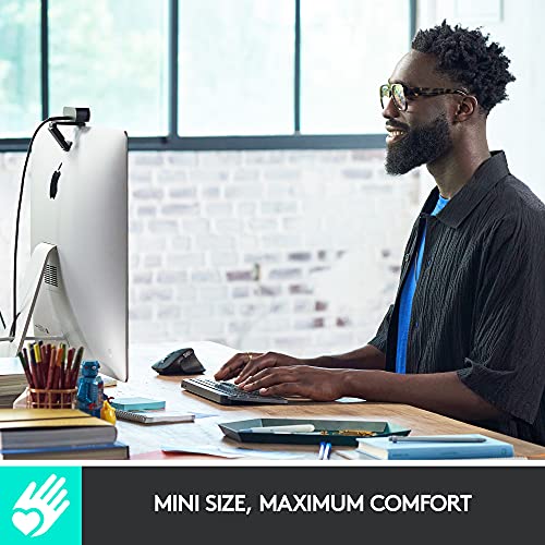 Logitech MX Keys Mini Teclado Minimalista inalámbrico Iluminado, Compacto, Bluetooth, retroiluminado, USB-C, Compatible con Apple MacOS, iOS, Windows, Linux, Android, Metal Build - Grafito