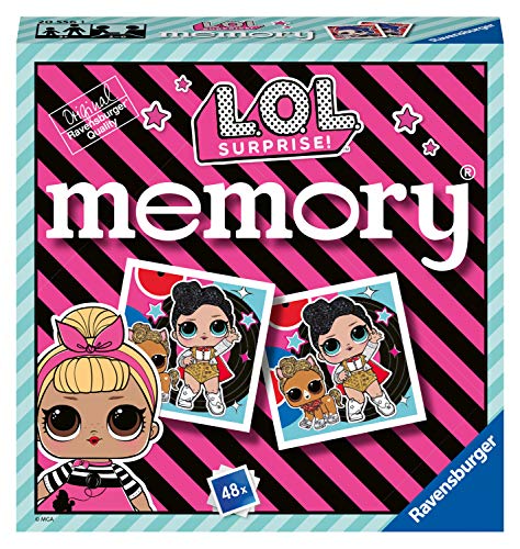 L.O.L. Surprise Mini Memory® | 48 Tarjetas Ilustradas LOL | Ravensburger