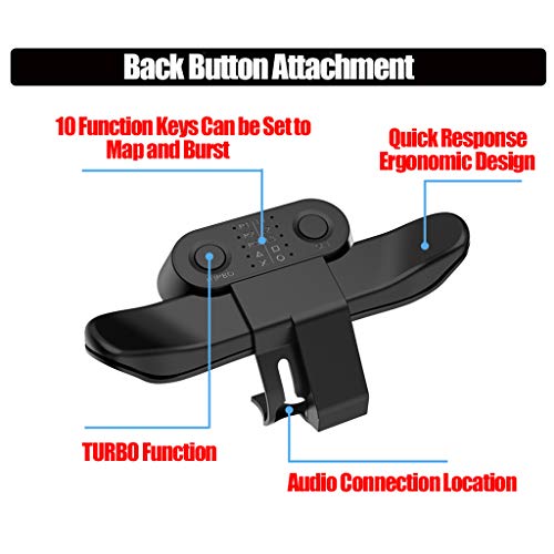 LOLOVI WANMEI Extended Gamepad Botón Trasero Adjunto Joystick Botón Trasero Con Adaptador De Llave Turbo Para PS4 Juego Controlador Accesorios