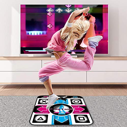 Longrep - Alfombrilla de baile con USB para ordenador y TV - Alfombra de baile profesional de doble uso para interiores - Manta antideslizante con CD de instalación