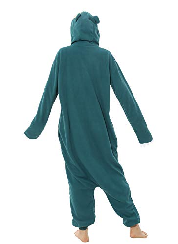 LorranTree Disfraz de relajación, mono de animal Snorlax, mono, para hombre, mujer, carnaval, Halloween, cosplay, adulto, carnaval, mono, Blue01 L