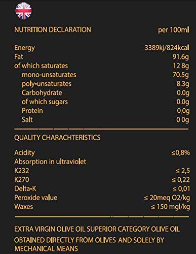 Lucius Aceite de oliva extra virgen – 3 litros – Aceite de oliva delicado y perfumado – Monovariedad Koroneiki – 3000 ml