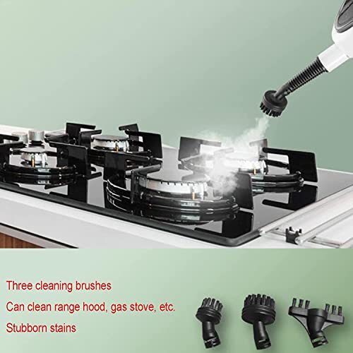 LUHUANONG Steam Mop 10 en 1 Conveniente Limpiador a Vapor Desmontable, máquina de Limpieza Multifuncional Blanca, vaporizador de Piso para Piso de baldosas laminadas de Madera Dura con 10 Accesorios