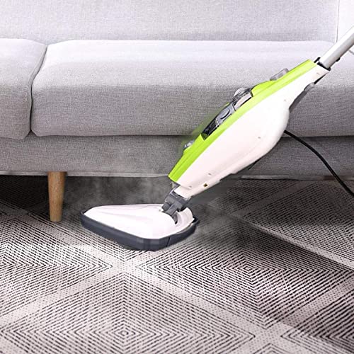 LUHUANONG Steam Mop 10 en 1 Limpiador a Vapor Multifuncional para Pisos Duros y baldosas, alfombras, Pisos laminados, Limpieza de Pisos, Muebles de Ventanas de Cocina