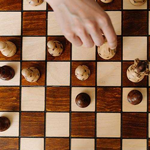 LuohuiFang Hooden Chess Set - Juego de tabla y figuras de ajedrez para interior