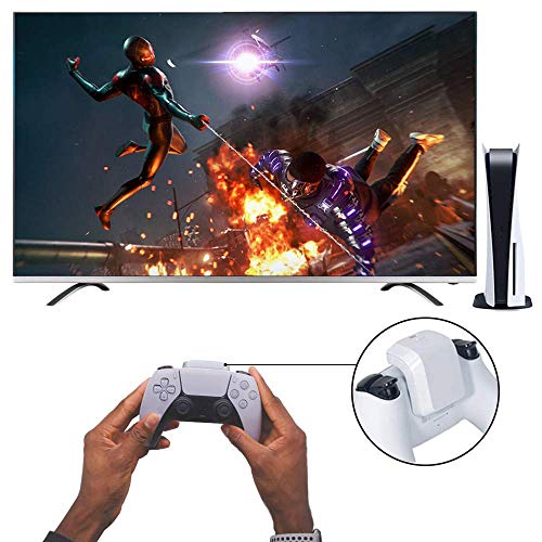LVGOD Paquete De Batería Recargable para Mando De PS5 Digital Edition/Ultra HD, Clip Trasero Externa, Bolsa De Carga Inalámbrica para Playstation 5