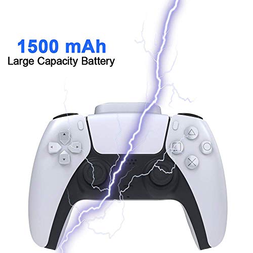 LVGOD Paquete De Batería Recargable para Mando De PS5 Digital Edition/Ultra HD, Clip Trasero Externa, Bolsa De Carga Inalámbrica para Playstation 5