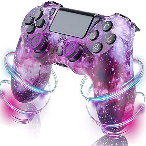 LVHI Mando Inalámbrico para PS4 Controlador Inalámbrico Gamepad Wireless Bluetooth Controlador Joystick con Vibración Doble Mando para Playstation 4/PS4 Pro/PS4 Slim (Color : Purple Sky)