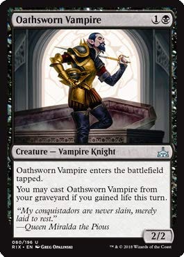 Magic The Gathering Oathsworn Vampiro - Vampiro Giurato Rivals of Ixalan