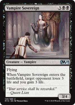 Magic The Gathering – Vampire Sovereign – Sovrana Vampira – Core Set 2019
