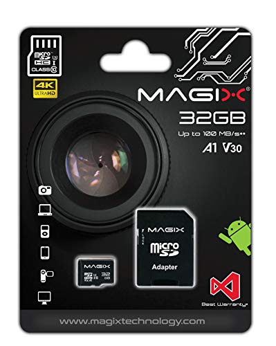 Magix Micro SD Card 4K Series Class10 V30 + SD Adapter UP to 100MB/s (32GB)