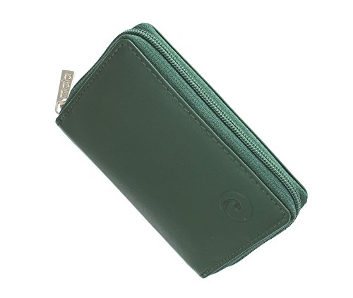 Mala Leather Colección Origin Tarjetero de Crédito Concertina de Cuero con Protección RFID 552_5 Verde