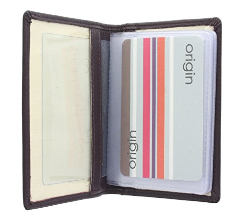 Mala Leather Colección Origin Tarjetero de Crédito de Cuero con Protección RFID 610_5 Ciruela