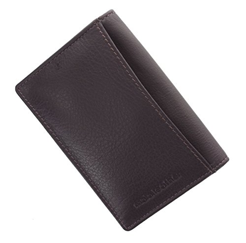 Mala Leather Colección Origin Tarjetero de Crédito de Cuero con Protección RFID 610_5 Ciruela