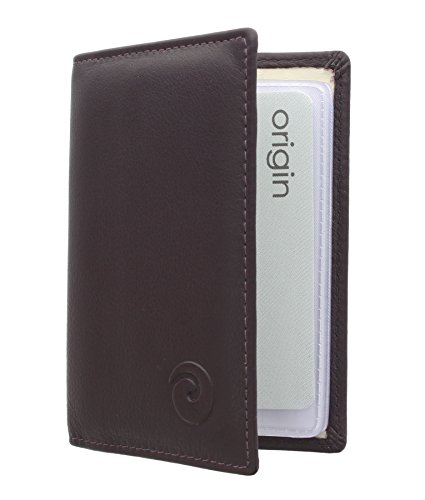 Mala Leather Colección Origin Tarjetero de Crédito de Cuero con Protección RFID 610_5 Ciruela