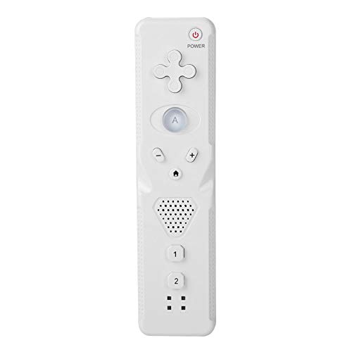 Mando a Distancia inalámbrico para WiiU/Wii, Controlador de manija de Juego somatosensorial Gamepad Joystick basculante analógico Acelerador Incorporado, Controlador de Juego para WiiU /(Blanco)