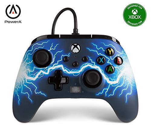 Mando con cable mejorado de PowerA para Xbox Series X|S: Arc Lightning