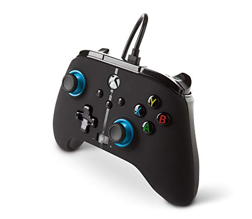 Mando con cable mejorado PowerA para Xbox: en Blue Hint