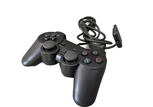 Mando con Cable para Sony PlayStation 2 PS2 Dual shock Controller Controllador Negro