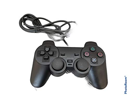 Mando con Cable para Sony PlayStation 2 PS2 Dual shock Controller Controllador Negro