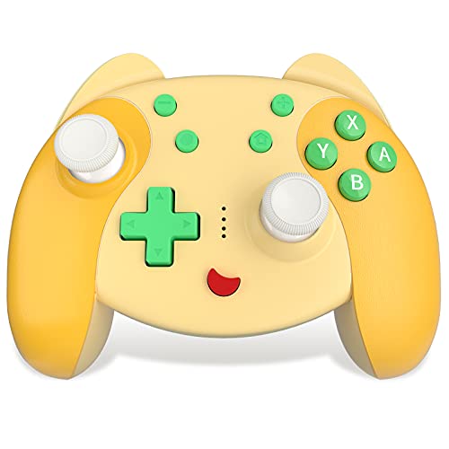 Mando Inalámbrico para Nintendo Switch, KINGEAR Pro Controller para Nintendo Switch/Switch Lite, Gaming PC Controlador con NFC/ Despertador/ Turbo/ 6-Ejes, Regalos kawaii para Mujeres/ Hombres