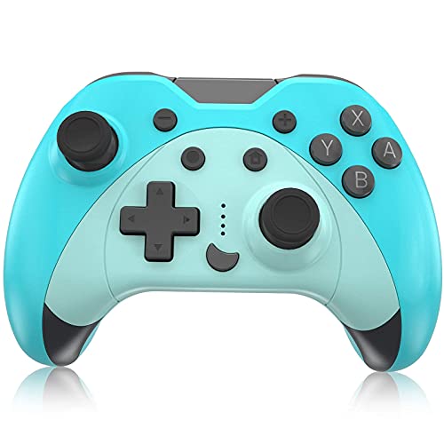 Mando para Nintendo Switch, KINGEAR Inalambrico Pro Controller Compatible con Switch/Switch Lite/PC, Kawaii Gato Gamepad Joystick con 6 Ejes/Turbo/Control de movimiento，Kawaii Gifts for Friends