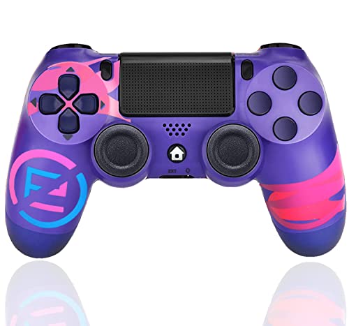 Mando para PS4, Gamepad Joystick Mando para PS4 Controlador, Vibración Dual, Panel táctil, Sensor giroscópico de 6 Ejes, Conector de Audio, para PS4/Pro/Slim/PC Console