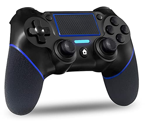 Mando PS4 Inalámbrico, GXGPOW Bluetooth Mandos Gamepad Joystick para Playstation 4 PS4/PS4 Slim/PS4 Pro con Daul Motor Vibration | 600mAh Battery |3.5mm Audio Jack Speaker |Touch Panel(Blue)