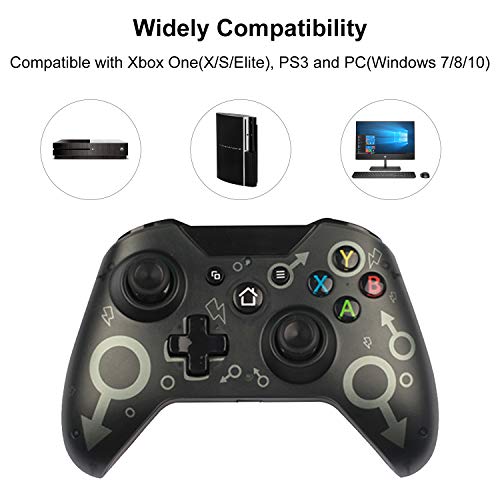 Mando Xbox One inalámbrico compatible con PC Windows 7/8/10 , PS3 Joystick para juegos , Gamepad con diseño ergonómico mejorado