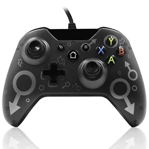 Mando Xbox One, Xbox One S, Xbox One X, Xbox Series x controlador cableado compatible con Windows PC 7/8/10, xbox one controller soporte y controles de audio