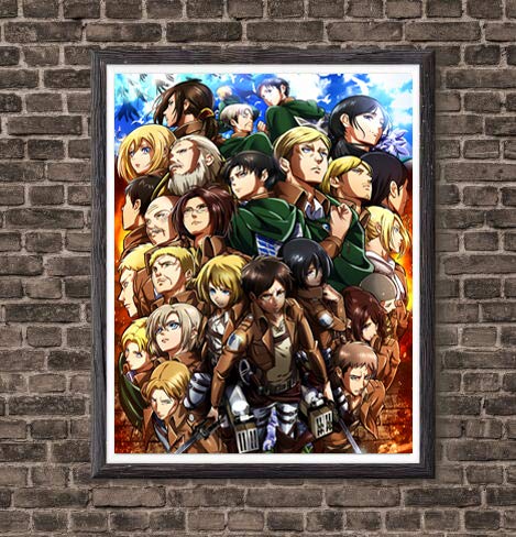 Manga Anime - Póster digital para pared, 8 x 10 pulgadas, sin marco, 8 unidades