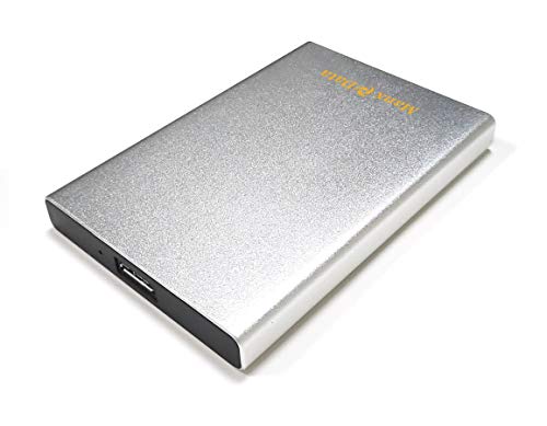 ManxData Disco duro externo portátil de plata de 1 TB USB 3.0 para uso con Windows PC, Mac, Smart TV, Xbox One y PS4