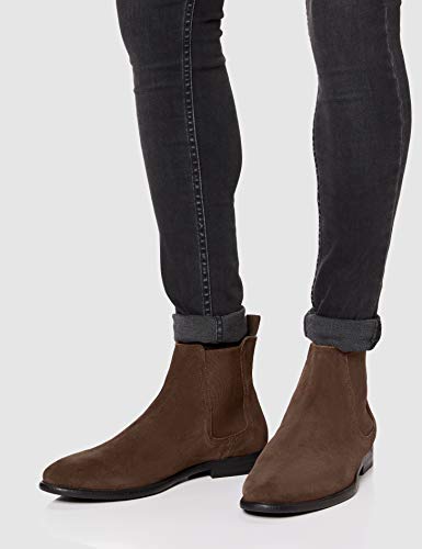 Marca Amazon - find. Arbor_HS01 Botas Chelsea, Marrón (Chocolate Brown Chocolate Brown), 41
