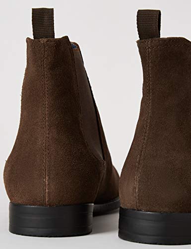 Marca Amazon - find. Arbor_HS01 Botas Chelsea, Marrón (Chocolate Brown Chocolate Brown), 41