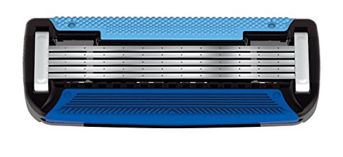 Marca Amazon- Solimo Maquinilla de afeitar de cinco hojas para hombre con 6 recambios