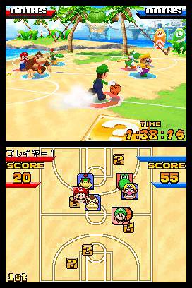 Mario Basket 3 on 3 / Mario Hoops 3 on 3