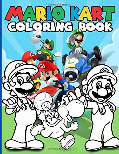 Mario Kart Coloring Book: Adults Coloring Books