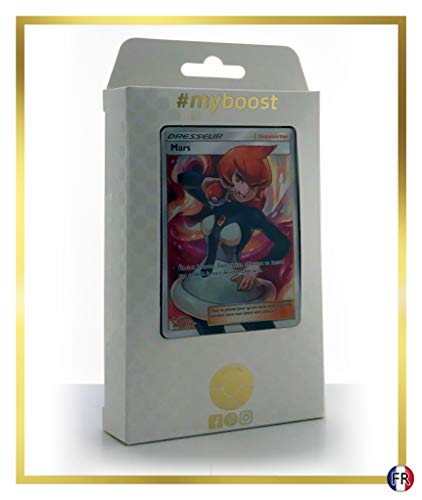 Mars 154/156 Dresseur Full Art - #myboost X Soleil & Lune 5 Ultra-Prisme - Coffret de 10 Cartes Pokémon Françaises