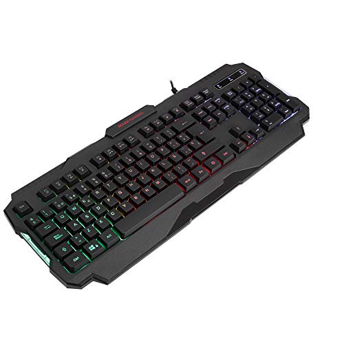 Mars Gaming MRK0, Teclado Gaming, RGB Rainbow, Antighosting, Layout Español