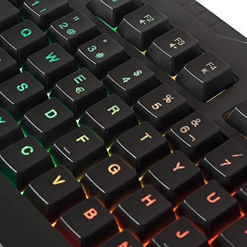 Mars Gaming MRK0, Teclado Gaming, RGB Rainbow, Antighosting, Layout Español