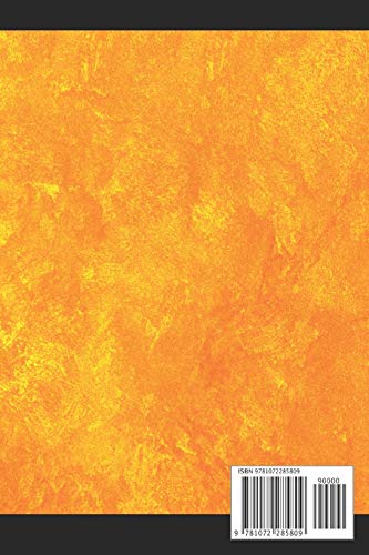 Martial Notebooks DRUNKEN FIST: Orange Cover with border 6 x 9 (Drunken Fist Kung Fu Martial Way Notebooks)