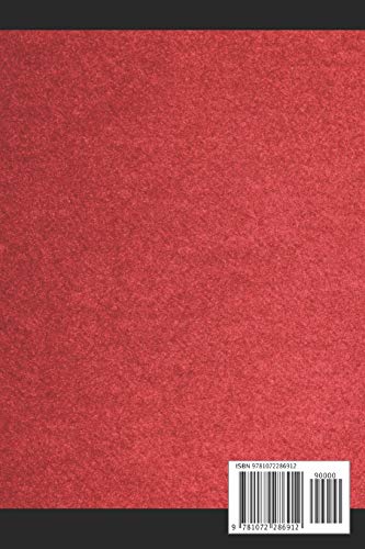 Martial Notebooks DRUNKEN FIST: Red Cover with border 6 x 9 (Drunken Fist Kung Fu Martial Way Notebooks)